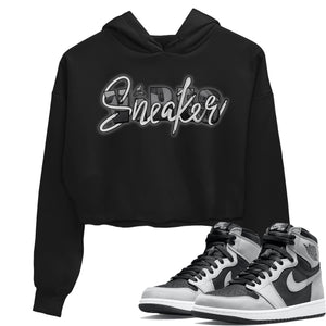 Sneaker Vibes Match Crop Hoodie | Shadow 2.0