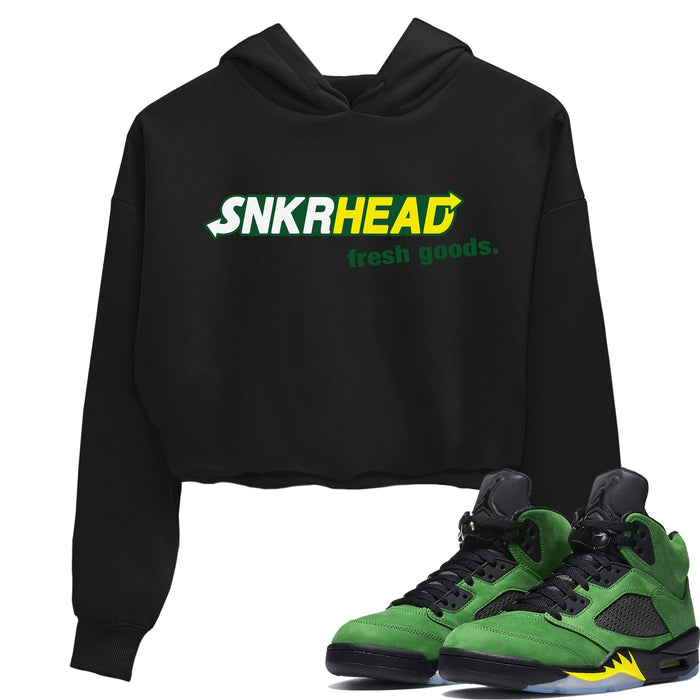 Fresh Sneakerhead Match Crop Hoodie | Oregon Ducks