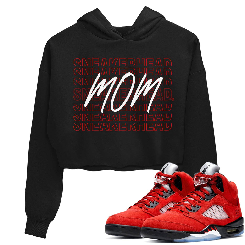 Sneakerhead Mom Match Crop Hoodie | Raging Bull