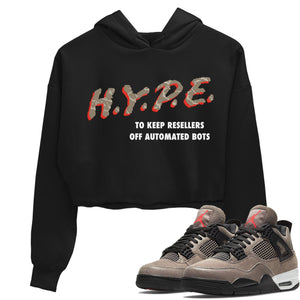 Hype Match Crop Hoodie | Taupe Haze