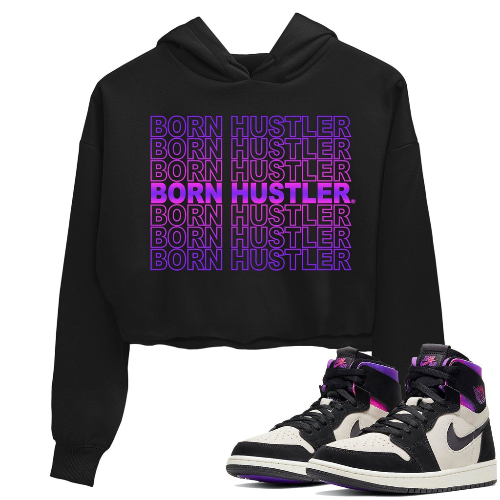 Born Hustler Match Crop Hoodie | Zoom Comfort Psg