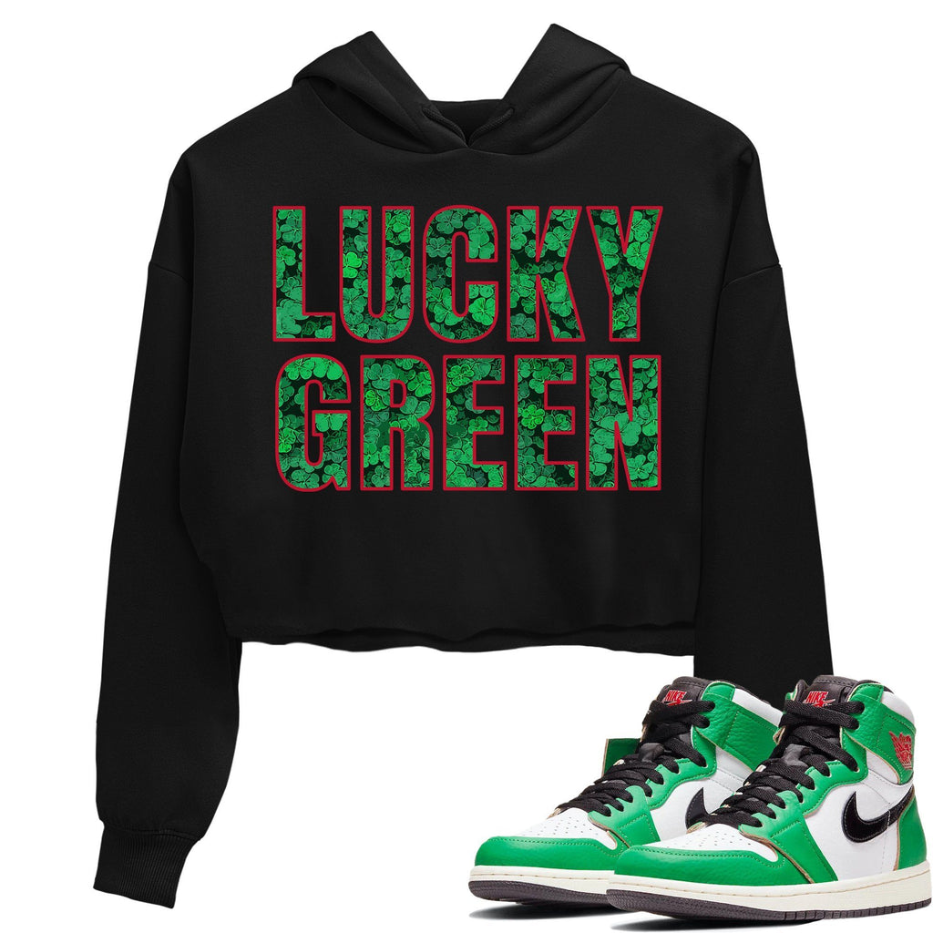 Lucky Green Match Crop Hoodie | Lucky Green