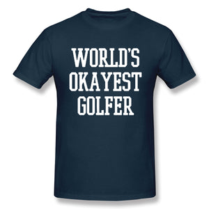 World's Okayest Golfer Sports Golfing Golf Funny T Shirt
